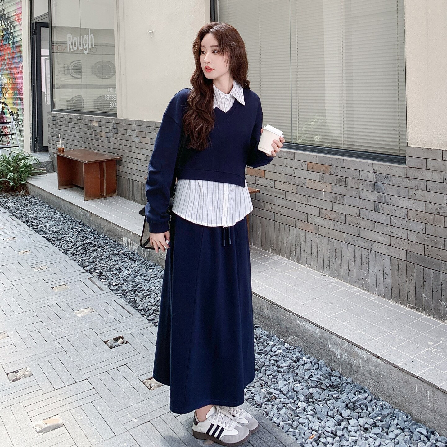 【现货】减龄随性卫衣套装三件套2C212-G163-P185-K278,女装套装/套裙,2C212