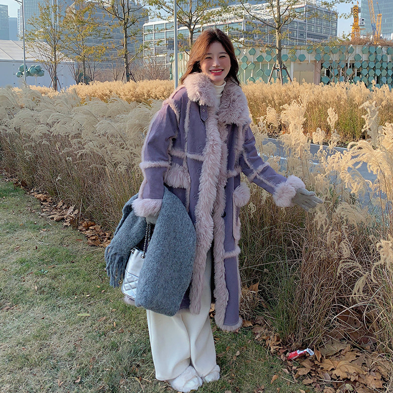 现货+买家秀皮毛一体外套2C115-2166-P220-K318,女装皮草,2C115