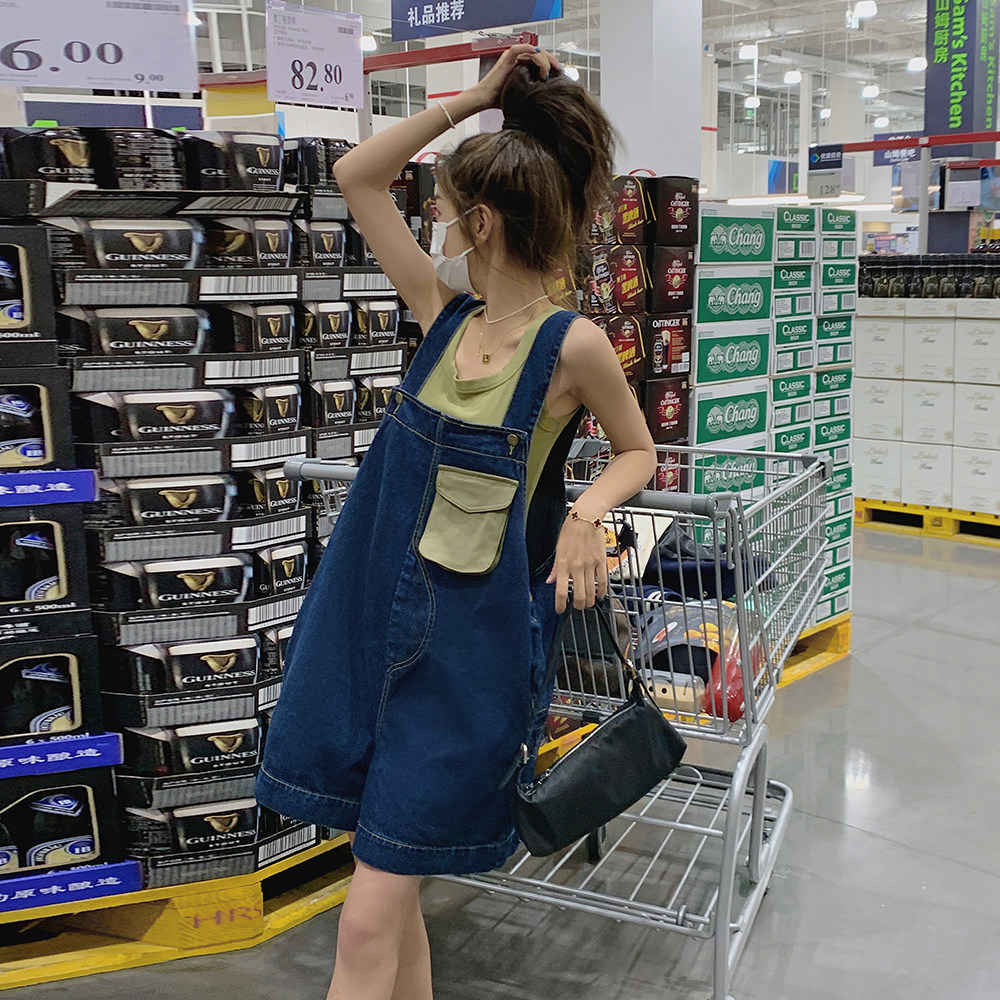 大货已出2024无袖背带裤长裤女2C112-C126-P85-K控138,女装牛仔裤,2C112