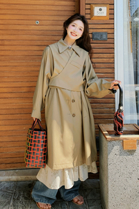 【现货】24春新品披肩两件套韩版风衣2401-P195-K255图片