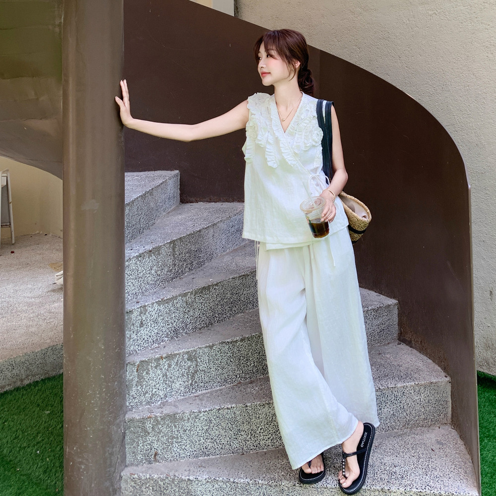 休闲风老钱风时尚套装茶服夏装套装中国风民族风宽松短袖夏季复古,女装套装/套裙,2C259