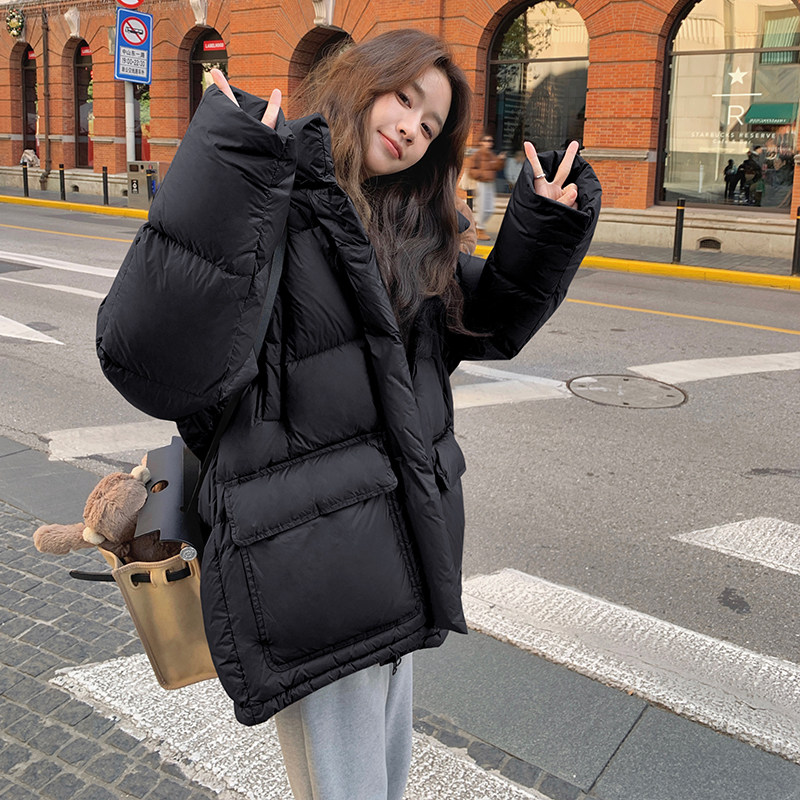 【新品】现货有买家秀撞色里布羽绒服90绒6182款P285控418,女装羽绒服,2C139
