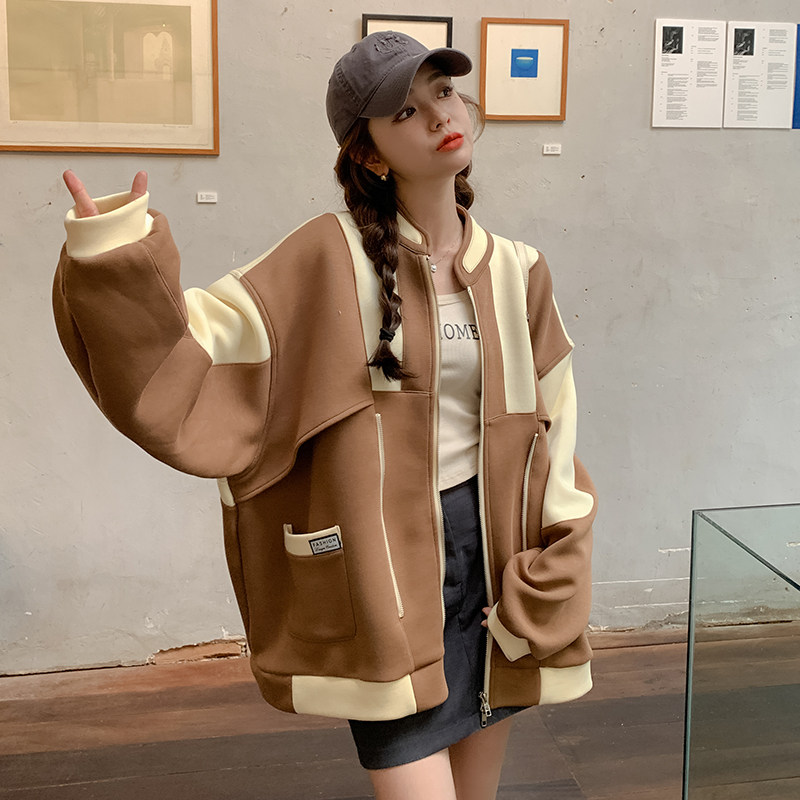 现货新款秋装拼接外套A339-P135-K188,女装短外套,2C073