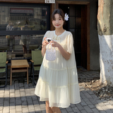 法式新中式国风连衣裙女2024夏季新款小个子宽松显瘦复古气质裙子，女装连衣裙，2C317A