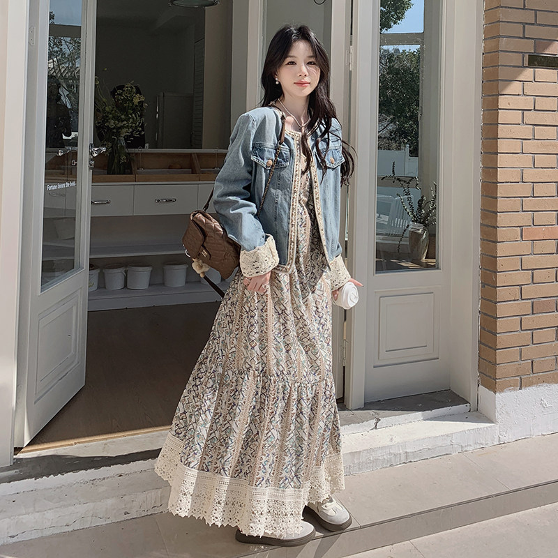 牛仔套装可拆卖G68-套装P300-K378牛仔P165-K198裙子P145-K198,女装套装/套裙,2C212