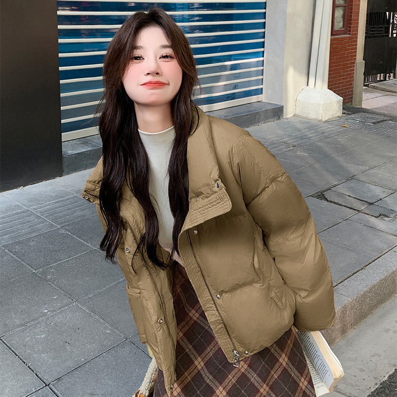 简约大方90%白鸭绒短款羽绒服,女装羽绒服,1D066-1