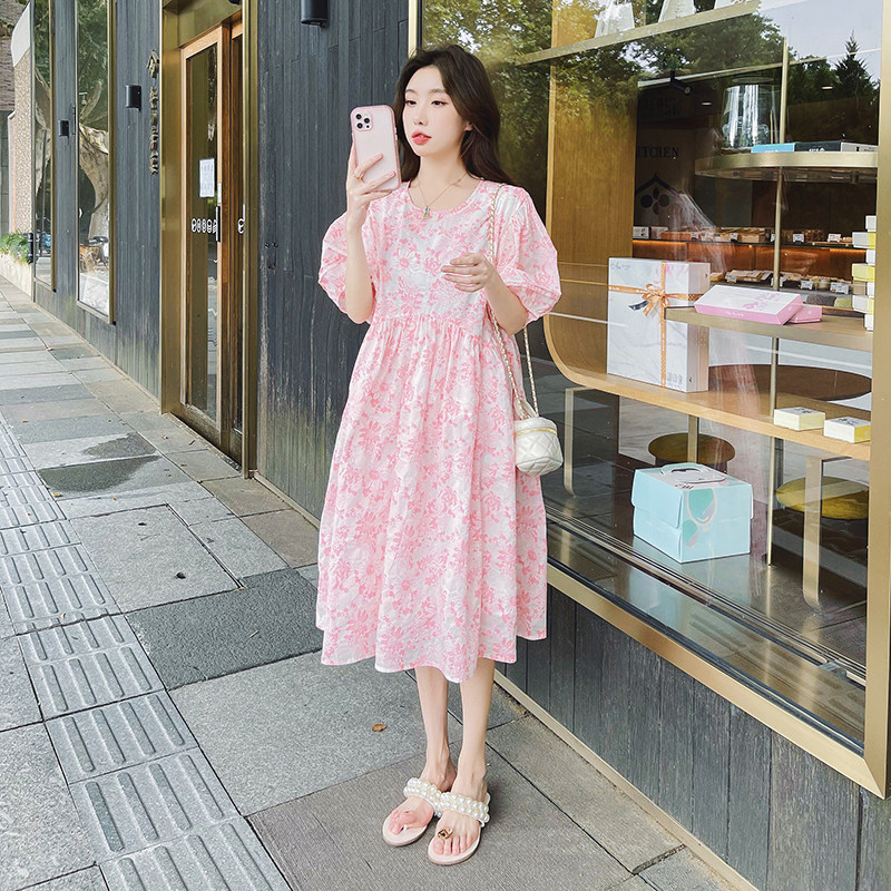 【现货】2025夏季新款粉色碎花连衣裙0858572-P120-K178,女装连衣裙,2C120