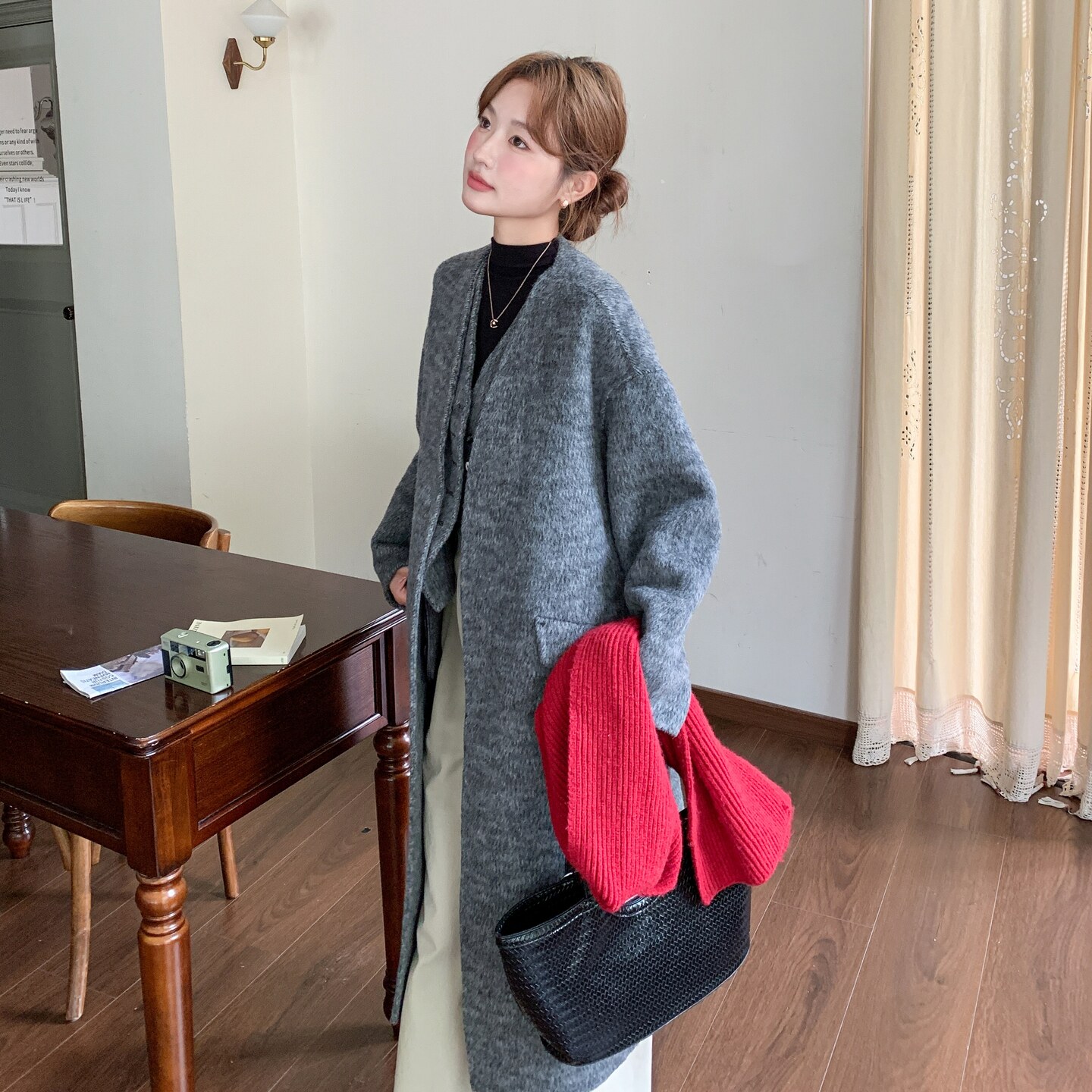 竞品毛呢外套,女装毛呢外套,2C081