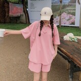 夏季新款休闲宽松时尚两件套运动套装C029，女装套装/套裙，2C029