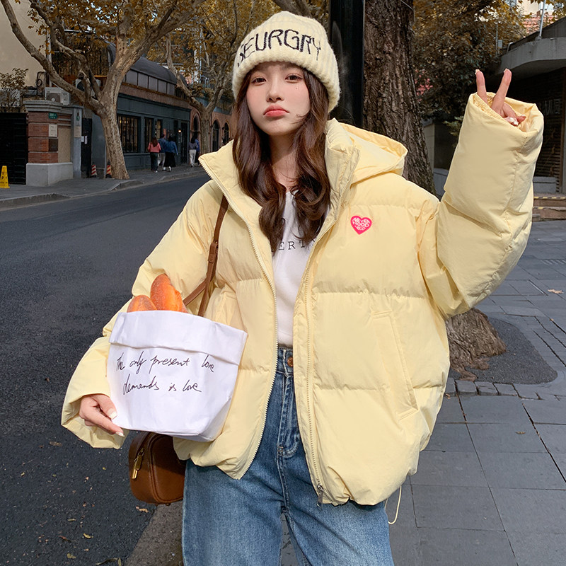 新品 大货出 冬季奶呼呼黄色90羽绒服2C032 6107 P265 K388图片