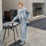 【现货套装】新款浅洗牛仔上衣+裤子两件套2C277-6610-P195-K288，女装套装/套裙，2C277
