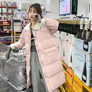 新款 四色羊羔毛长款白鸭绒羽绒服C010-611-P245-K358图片