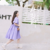 【大货已出】定制肌理感紫鸢花海泡泡袖连衣裙6616-p120-k178，女装连衣裙，2C137