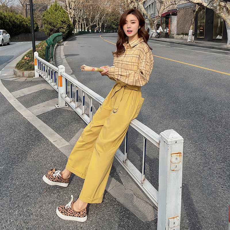 时尚拼接格子连体裤女春秋2025年新款别致设计感休闲连衣裤冬,女装连体裤,2C112