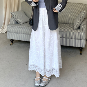 灰色轻熟风蕾丝拼接气质西服女秋季2025新款小个子显瘦小西装外套图片