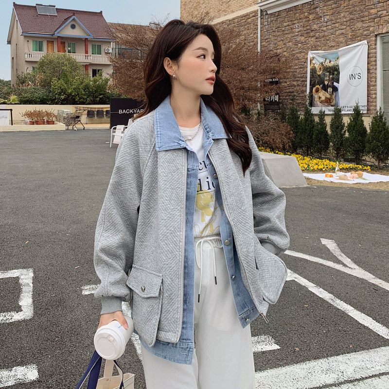 【新款档口现货】2025新款秋牛仔女装韩版休闲外套P125-K175,女装风衣,2C266