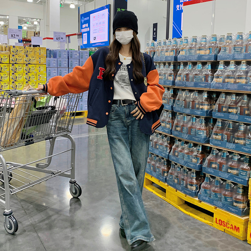 新品已做货搞品质撞色棒球服外套9125-P145控198,女装短外套,2C196