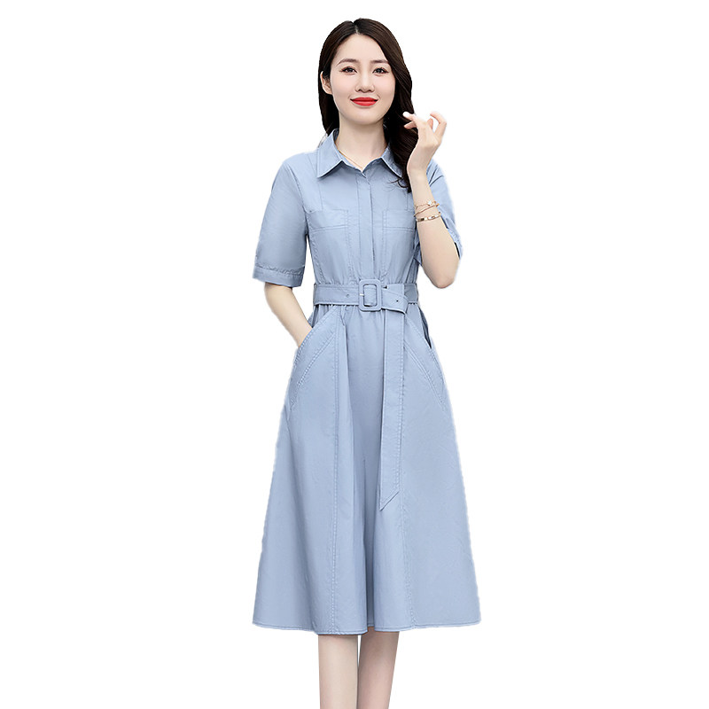 2025夏装新款纯色连衣裙6017-1，女装连衣裙，奕可儿,女装连衣裙,奕可儿