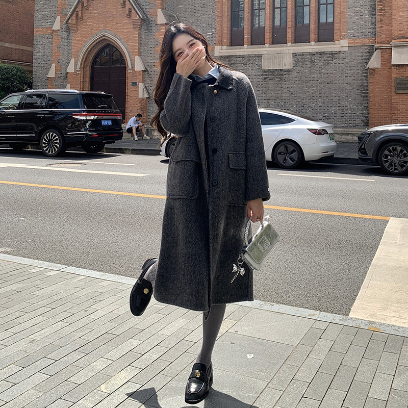 欧美时尚双面羊毛绒大衣P235(大货已出）,女装毛呢外套,2C291