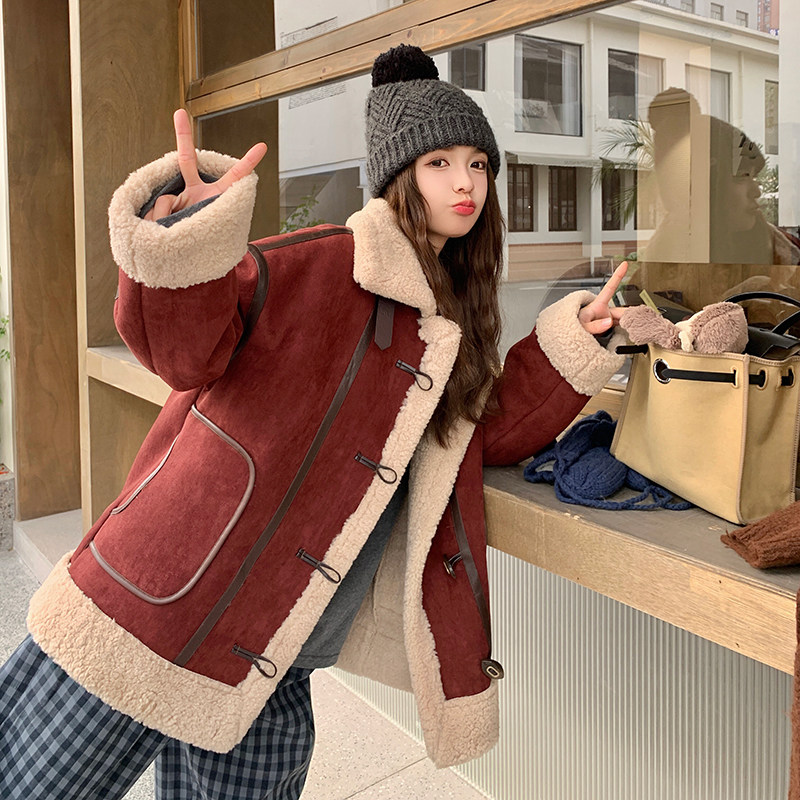 主推现货2025冬季新款皮毛一体C022-9073-P200-K288,女装皮草,2C022