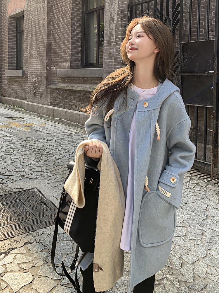 ！2025秋冬牛角扣双面羊绒羊毛大衣2C036-Y200-1-P295-K398,女装毛呢外套,2C036