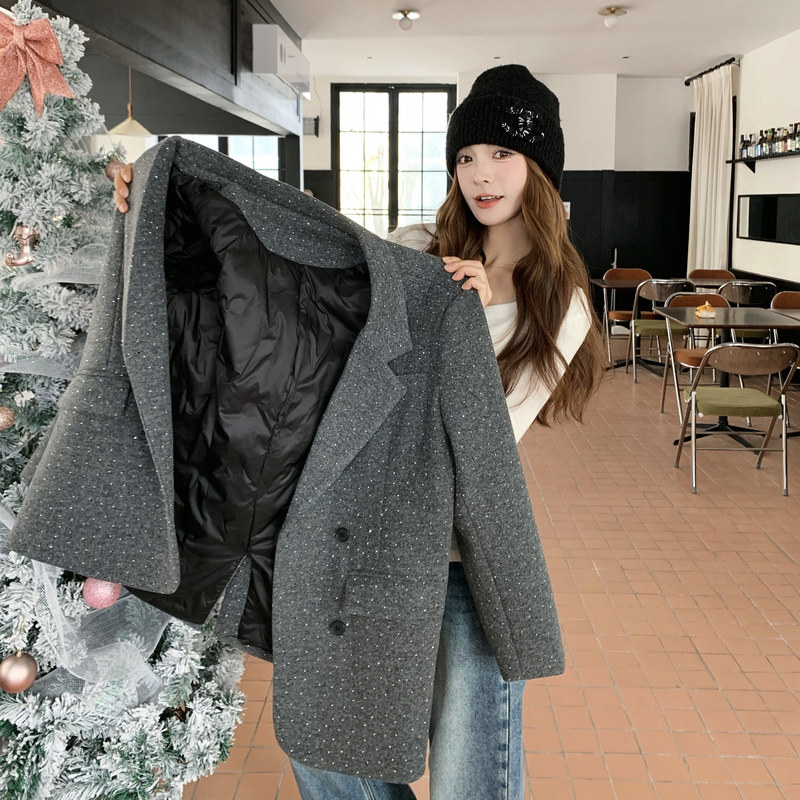 新款冬季时尚新面料大衣＋90绒内但2C098-9091P235K328,女装毛呢外套,2C098