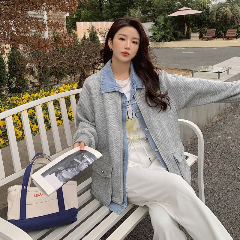 【新款档口现货】2025新款秋牛仔女装韩版休闲外套P125,女装短外套,2C266