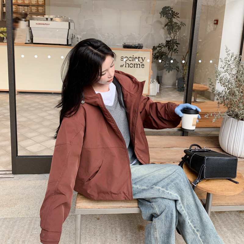 档口现货2025女装冬装新款休闲加绒派克服外套309-p155-k228,女装棉衣/棉服,2C266
