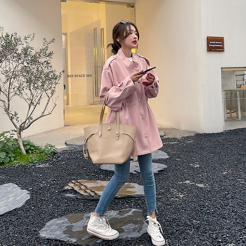 【现货】2025春季新款短款减龄小个子风衣085-8533-P125-K178,女装风衣,2C120