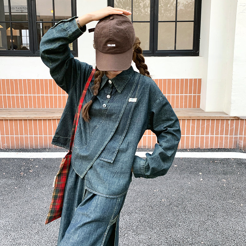 大货已出新款牛仔套装两件套A2502-P190K278,女装套装/套裙,2C073