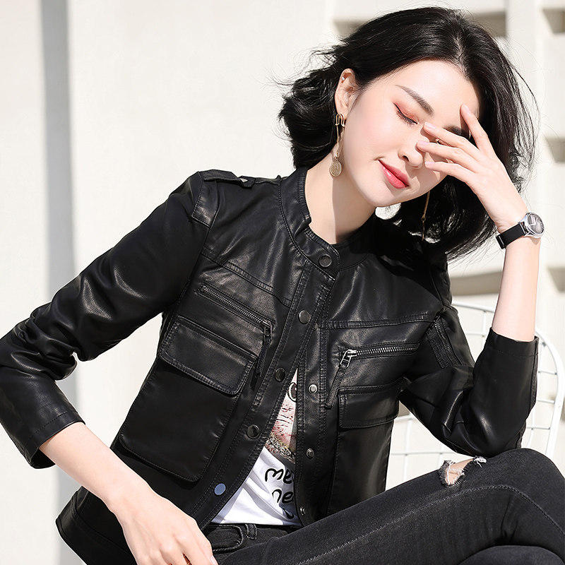 2025年春季女装女士精品皮衣,女装皮衣,锦绣伊人