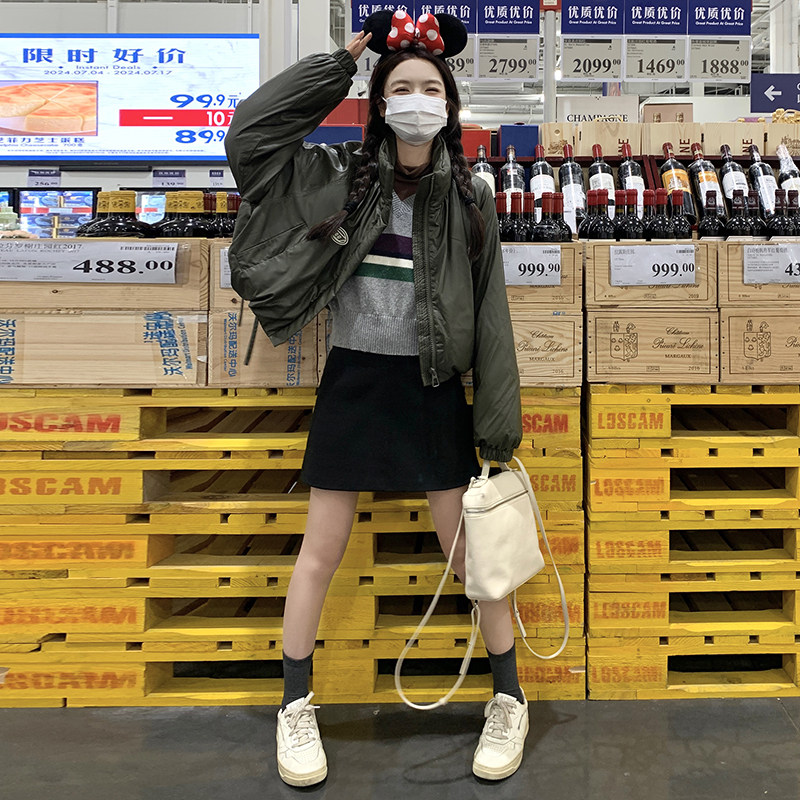 【预售】简约宽松时尚保暖立领减龄羽绒服088-9931p195k298,女装羽绒服,2C088