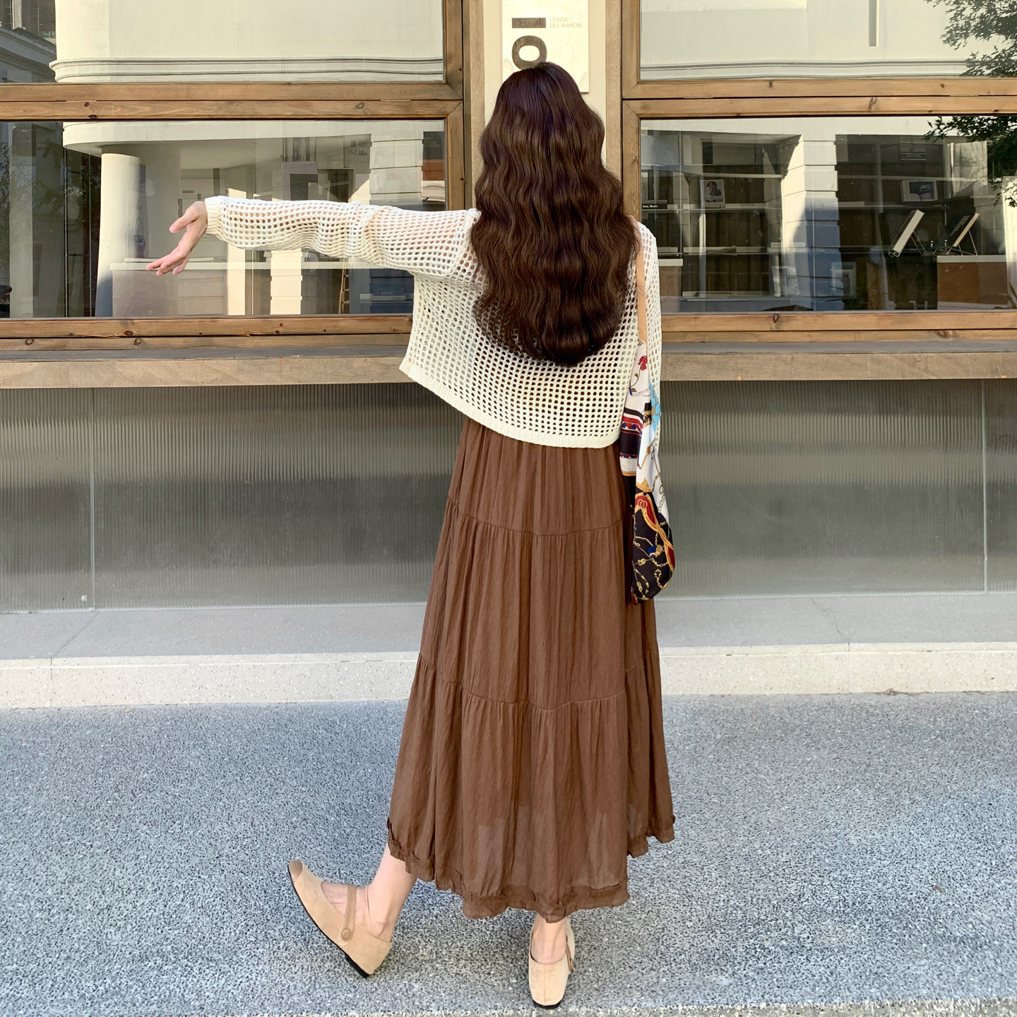 档口现货2025新款春秋女装休闲立体花罩衫两件套p145-k218,女装套装/套裙,2C266