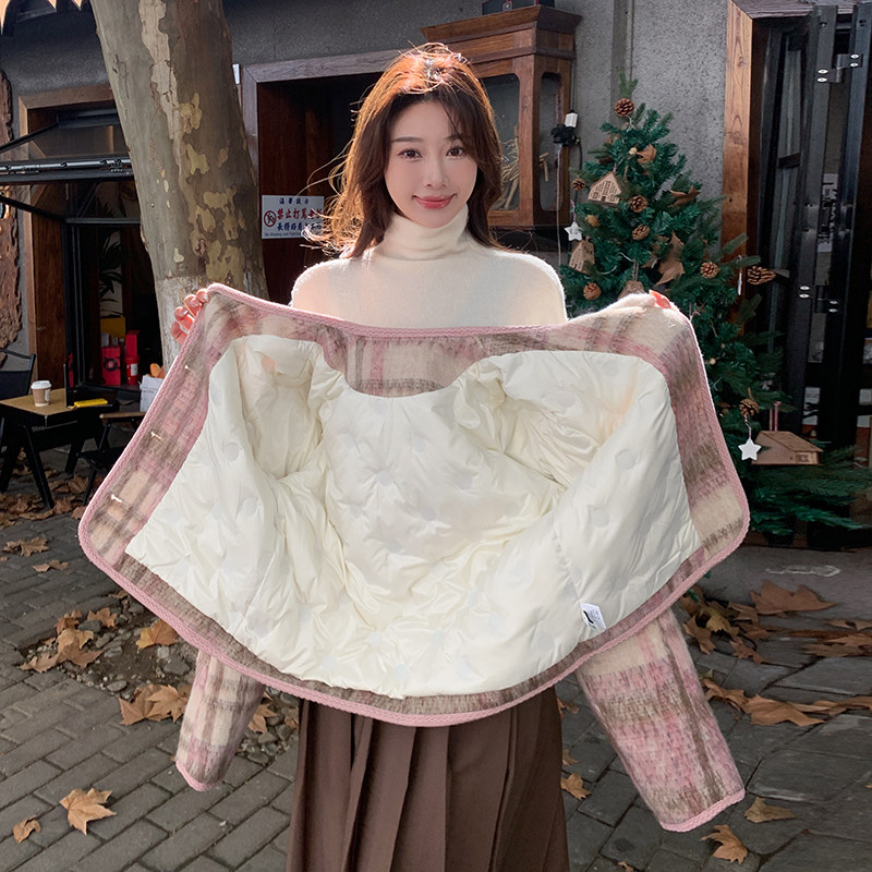 主推小香风羽绒服2026冬小个子外套女C057-A20-P215-K319,女装羽绒服,2C057