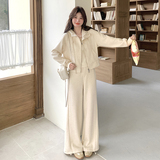 【现货】老钱风奶油色运动套装088-7710P165K228，女装套装/套裙，2C088