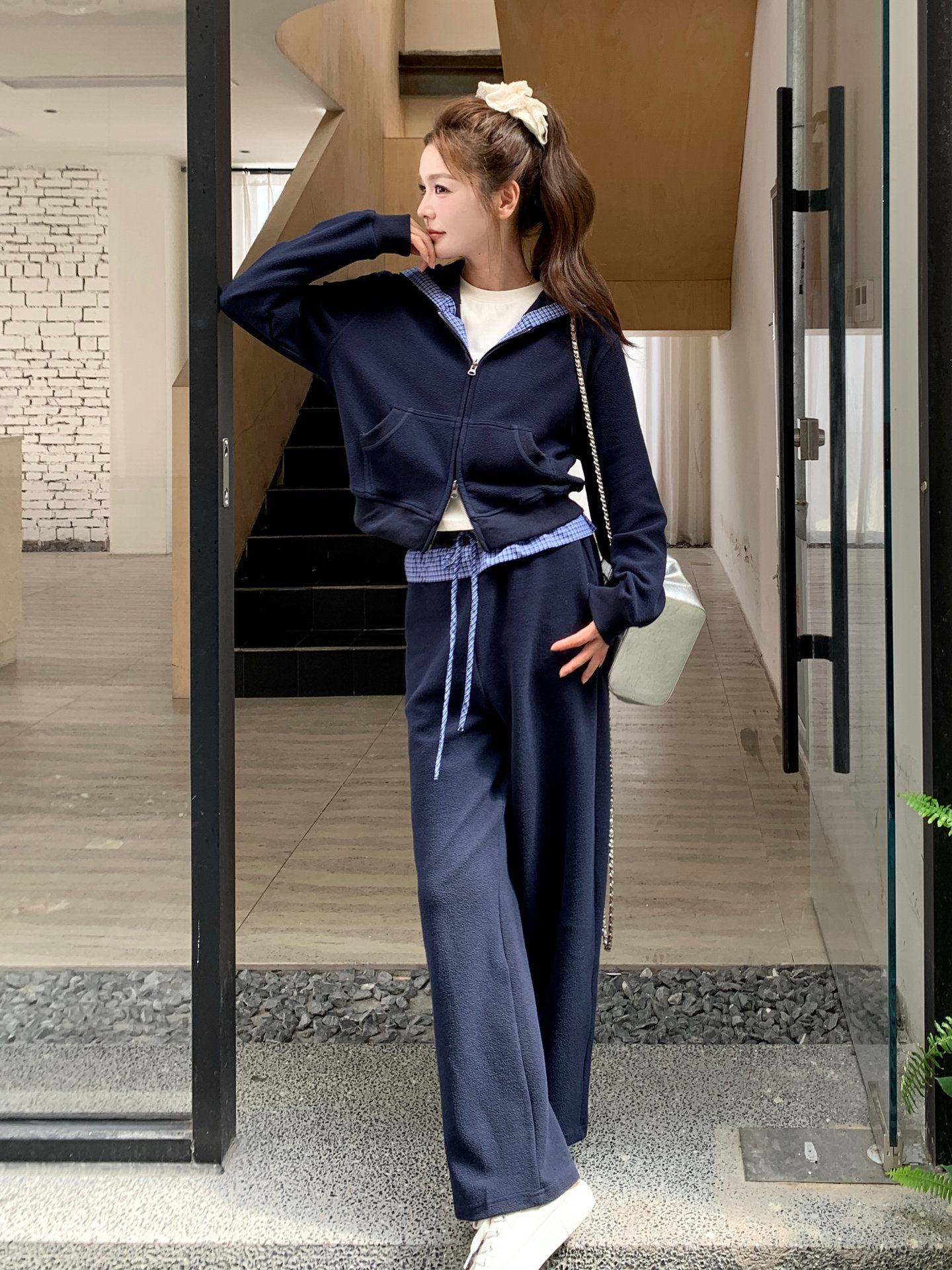 【新款数据好】设计师蓝色运动套装088-7753P185K258,女装套装/套裙,2C088