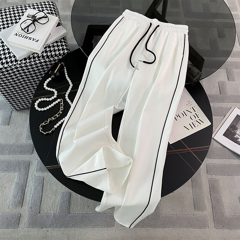 女春拉链开衫上衣阔腿裤两件套装,女装套装/套裙,2C310