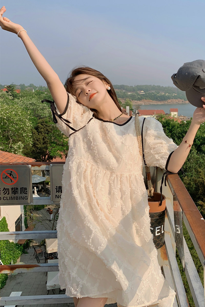 新款现货提花连衣裙2219-P125-K168,女装连衣裙,2C073