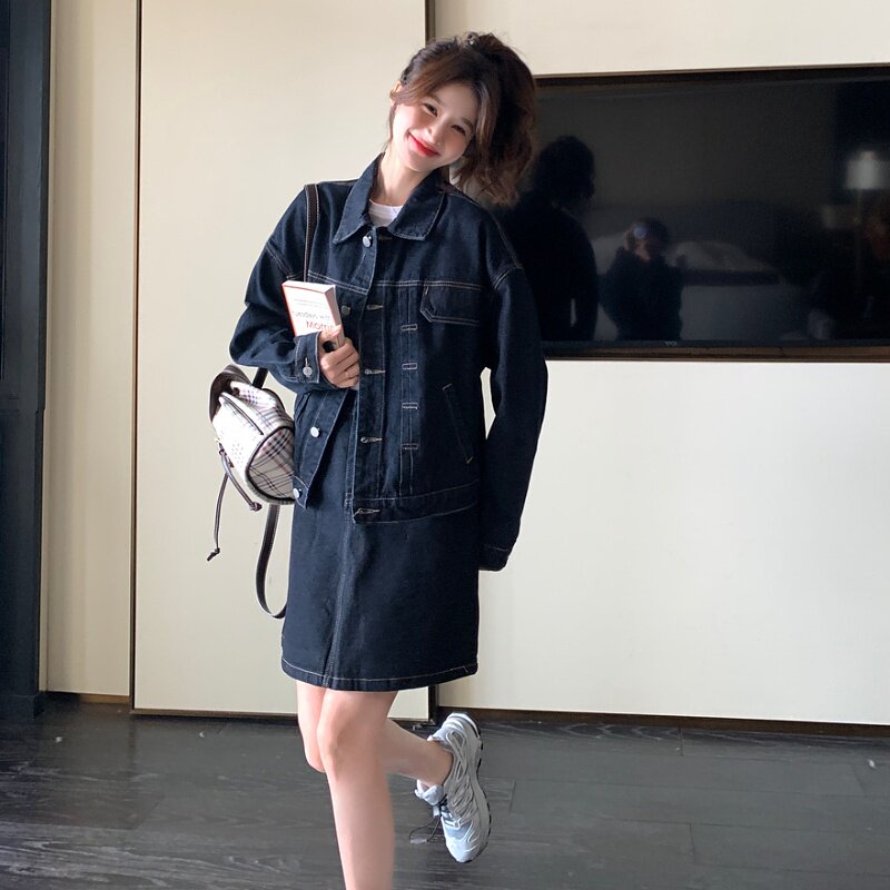 24新款牛仔休闲套装2402p165k238,女装套装/套裙,2D009
