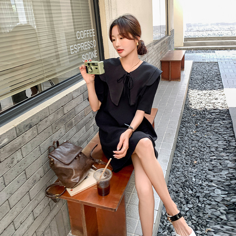现货夏季娃娃领时尚休闲连衣裙2C098-826P110K158,女装连衣裙,2C098