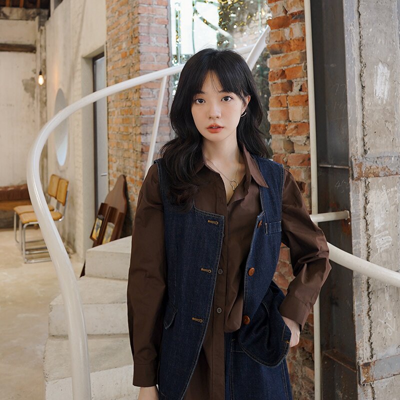 高级感牛仔套装女2025夏季新款酷盐系马甲上衣短裤小个子两件套潮,女装套装/套裙,2C028