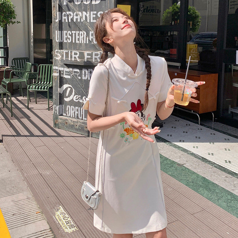 【现货】新中式改良旗袍连衣裙刺绣P115-K165,女装汉服/婚纱/旗袍/礼服,2C081