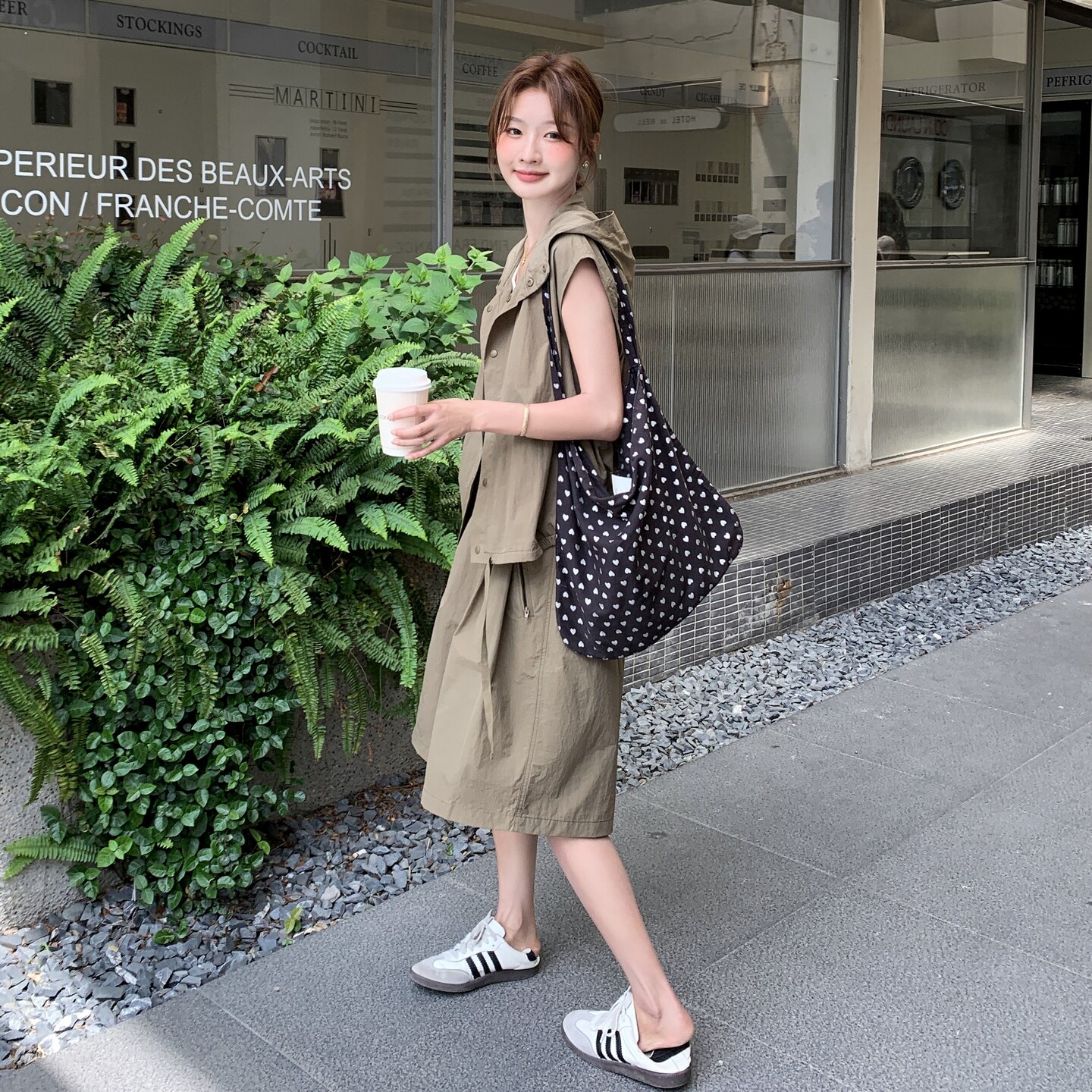 工装风休闲风时尚套装背心短裤减龄复古阔腿裤洋气显瘦小个子运动,女装套装/套裙,2C212