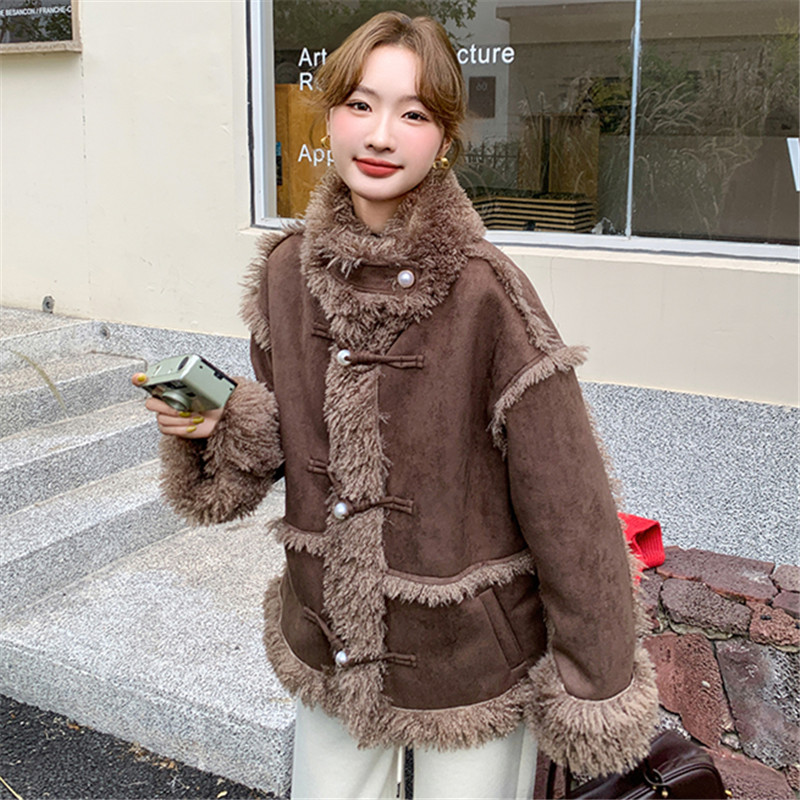 新品现货皮毛一体外套2c113-8821-P195-K288,女装皮草,2C113