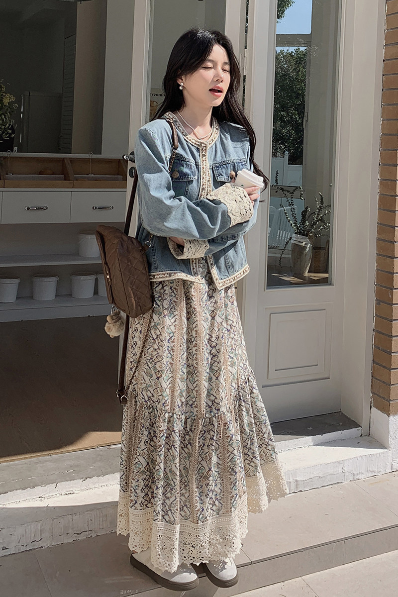 牛仔套装可拆卖G68-套装P300-K378牛仔P165-K198裙子P145-K198,女装套装/套裙,2C212