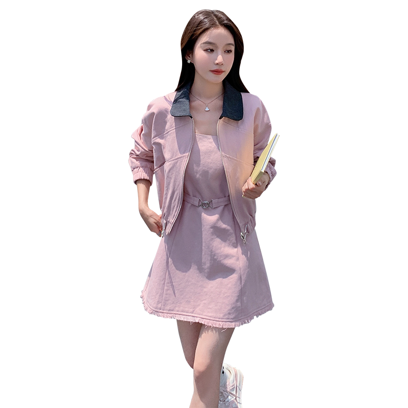 【现货】秋款套装背心连衣裙+短款外套088-8811p155控228,女装套装/套裙,2C088