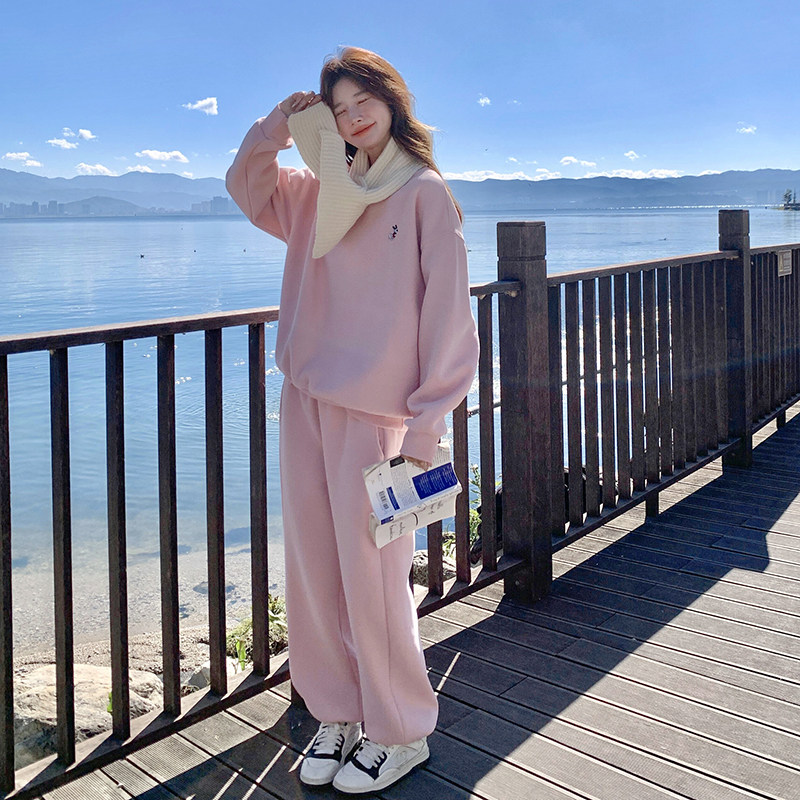 现货：春装新款春秋季宽松版休闲运动套装2C135-6860P175K268,女装套装/套裙,2C135