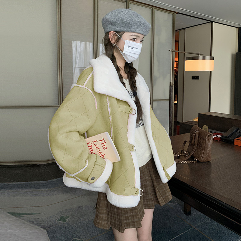 现货！2025冬季新款皮毛一体短款#2C133-930-1-P195-K288，女装棉衣/棉服，2C133