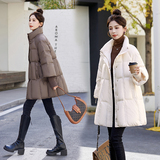 高端时尚中长款羽绒服女冬季2025新款90绒小个子加厚美拉德外套，女装羽绒服，维一诺（1D095）