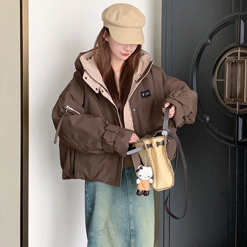 2025冬装新品兔毛加厚内胆派克服2613P199K298,女装派克服,2C103